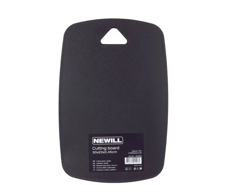 Cutting board plastic 30 x 20 x 0.45 cm black Cutting board plastic 30 x 20 x 0.45 cm black