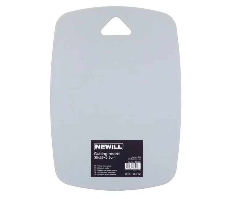 Cutting board plastic 35 x 25 x 0.5 cm light grey Cutting board plastic 35 x 25 x 0.5 cm light grey