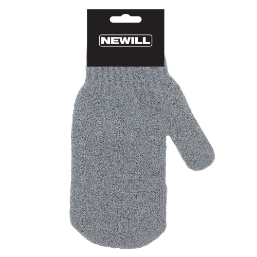 Scrubbing mitt light grey