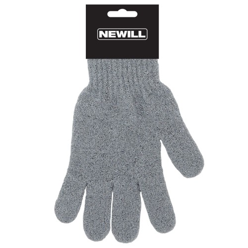 Skrubēšanās cimds gaiši pelēks