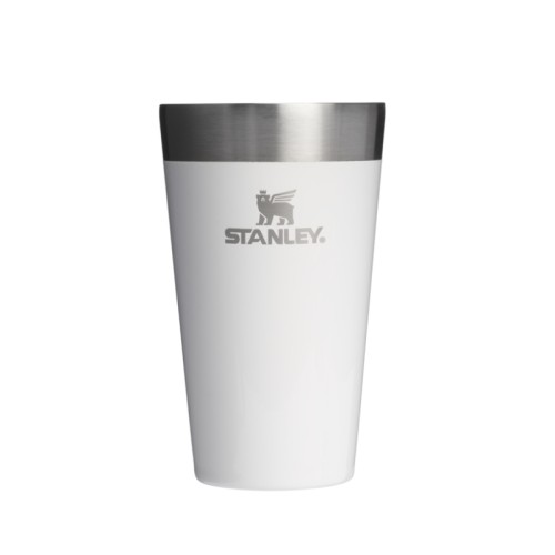 Alaus bokalas The Stacking Tumbler 0,47L blizgus baltas