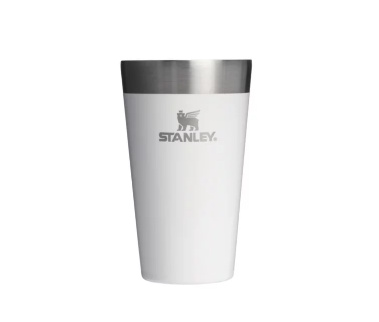 Alus krūze The Stacking Tumbler 0,47L glancēti balta