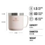 The Legendary Camp Mug Classic 0,35L light pink