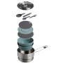Ēdienu gatavošanas komplekts kempingā Wildfare Go Two Bowl Cook Set 1,1L zilganpelēks/tumši pelēks Ēdienu gatavošanas komplekts kempingā Wildfare Go Two Bowl Cook Set 1,1L zilganpelēks/tumši pelēks