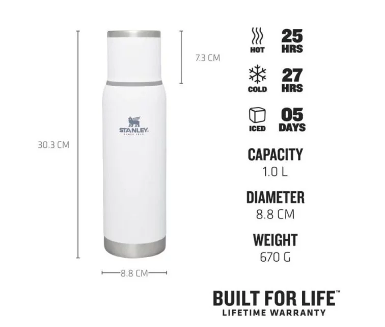 Termoss The Adventure To-Go Bottle 1L white Termoss The Adventure To-Go Bottle 1L white