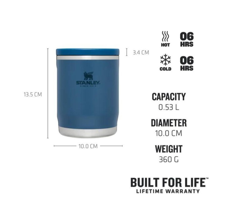 Thermos for food The Adventure To-Go 0.53L blue