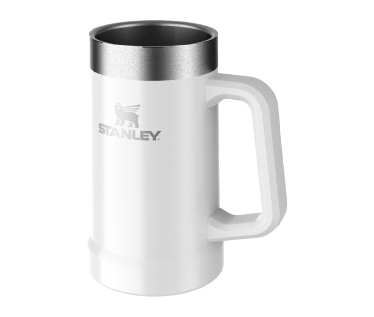 Beer mug The Big Grip Beer Stein 0.7L glossy white