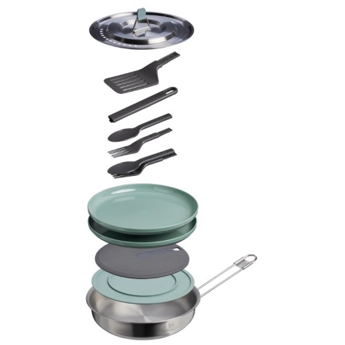 Stovyklavietės kepimo rinkinys Wildfare Core Fry Pan Cookset 0,94L mėlynai pilka/tamsiai pilka Stovyklavietės kepimo rinkinys Wildfare Core Fry Pan Cookset 0,94L mėlynai pilka/tamsiai pilka