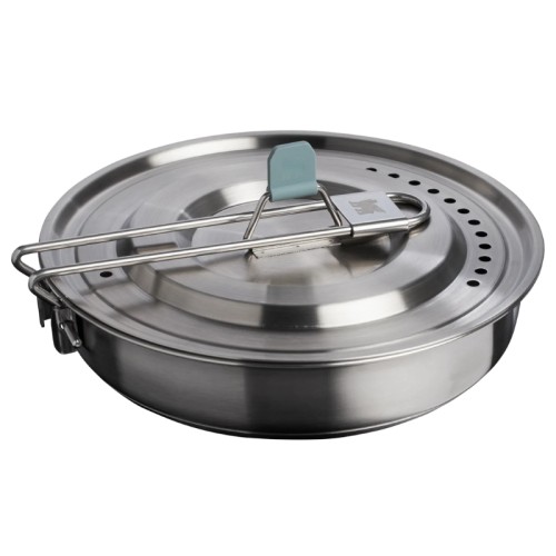 Camping cooking set Wildfare Core Fry Pan Cookset 0.94L blue-gray/dark gray Camping cooking set Wildfare Core Fry Pan Cookset 0.94L blue-gray/dark gray
