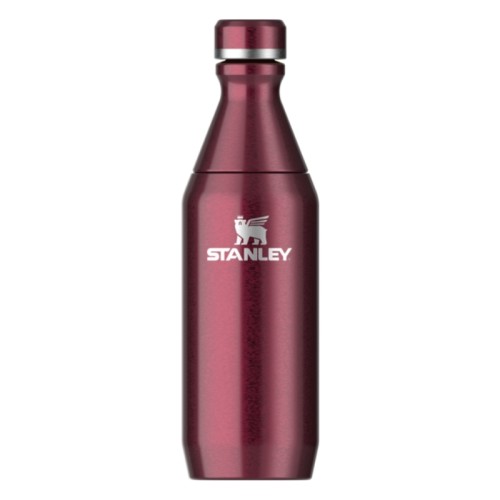 Termopudele The All Day Slim Bottle 0,35L glancēta tumši sarkana