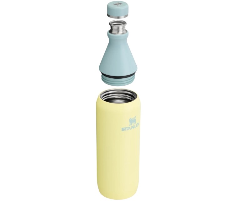 Termospudel The All Day Slim Bottle 0,6L läikiv pomelo kollane-roheline