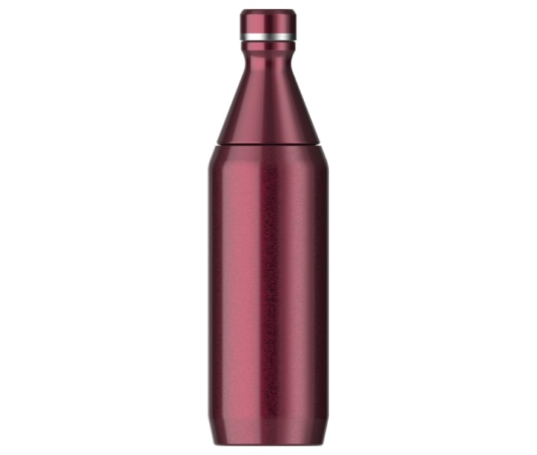 Termopudele The All Day Slim Bottle 0,6L glancēta tumši sarkana