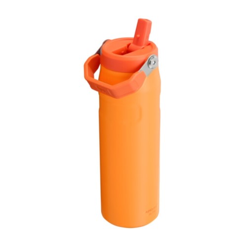 Termopudele ar salmiņu The IceFlow Bottle Flip Straw 2.0 0,7L oranža 