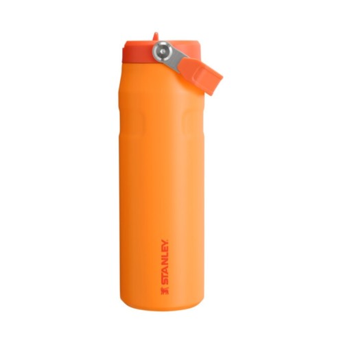 Termopudele ar salmiņu The IceFlow Bottle Flip Straw 2.0 0,7L oranža 