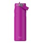 Termosas su šiaudeliu „The IceFlow Bottle Flip Straw 2.0“ 0,7 l, violetinis