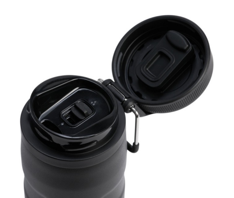 Termopudele The IceFlow Bottle Twist Flip 0,47L melna 2.0 Termopudele The IceFlow Bottle Twist Flip 0,47L melna 2.0