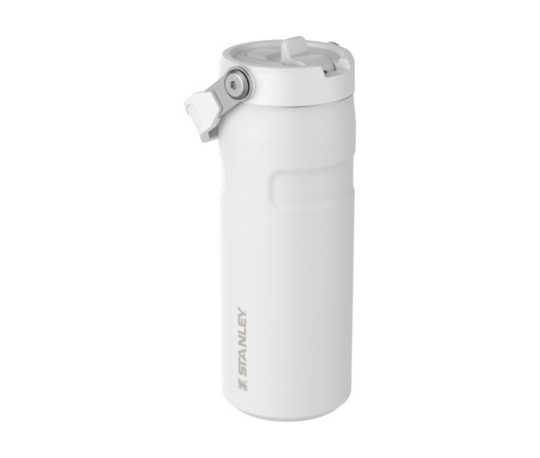 Thermos bottle with straw The IceFlow Bottle Flip Straw 2.0 0.47L white