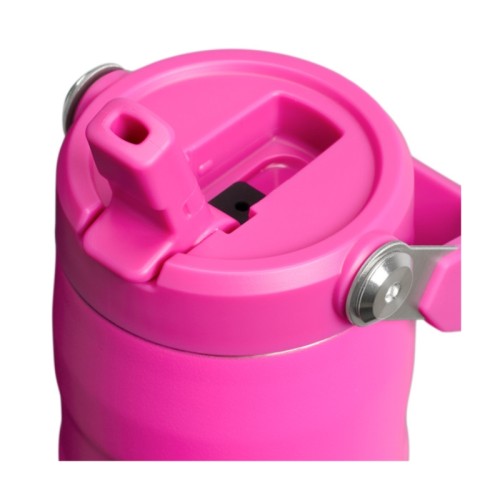 Termopudele ar salmiņu The IceFlow Bottle Flip Straw 2.0 0,47L violeta