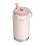 Termopudele ar salmiņu The IceFlow Flip Straw 2.0 Jug 1,90L gaiši rozā