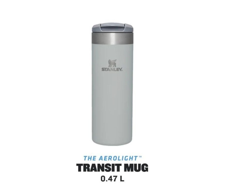 Termokrūze The AeroLight Transit Mug 0.47 L gaiši pelēka