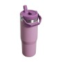 Thermal bottle with straw The IceFlow Flip Straw Tumbler 0,89L light purple