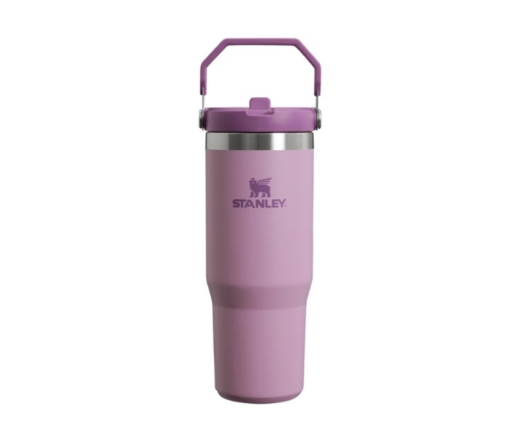 Thermal bottle with straw The IceFlow Flip Straw Tumbler 0,89L light purple