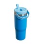Thermal bottle with straw The IceFlow Flip Straw Tumbler 0,89L blue