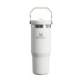 Thermal bottle with straw The IceFlow Flip Straw Tumbler 0,89L white