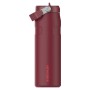 Termosas su šiaudeliu „The IceFlow Bottle Flip Straw 2.0“ 0,7 l, tamsiai raudonas