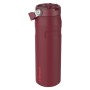Termosas su šiaudeliu „The IceFlow Bottle Flip Straw 2.0“ 0,7 l, tamsiai raudonas