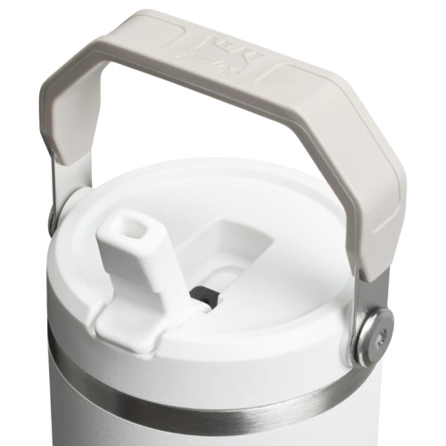 Termospuodelis su šiaudeliu „The IceFlow Flip Straw 2.0 Tumbler 0.89L“ baltas