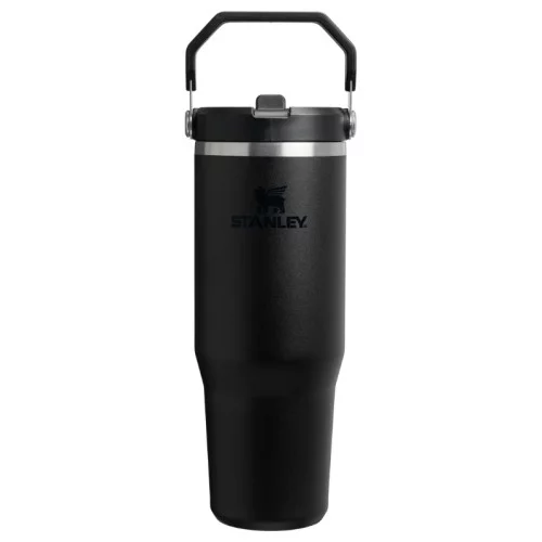 Termokrūze ar salmiņu The IceFlow Flip Straw 2.0 Tumbler 0,89L melna 2.0