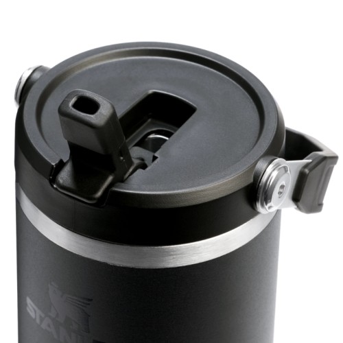 Termospuodelis su šiaudeliu „The IceFlow Flip Straw 2.0“ stiklinė 0,89 l, juodas 2.0