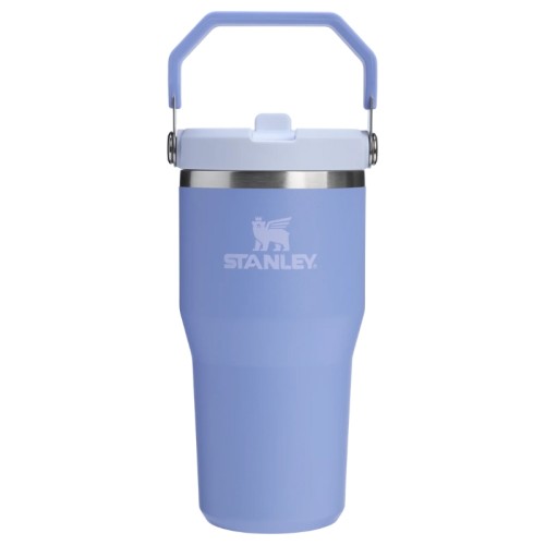 Termokrūze ar salmiņu The IceFlow Flip Straw 2.0 Tumbler 0,6L hortenziju zila