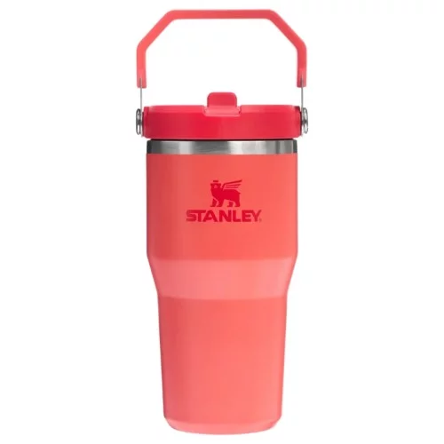Termokruus kõrrega The IceFlow Flip Straw 2.0 Tumbler 0.6L korallpunane-oranž