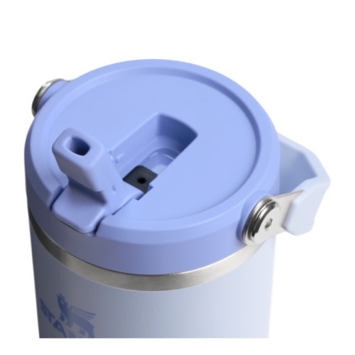 Termospuodelis su šiaudeliu „The IceFlow Flip Straw 2.0“ 0,89 l, šviesiai mėlynas