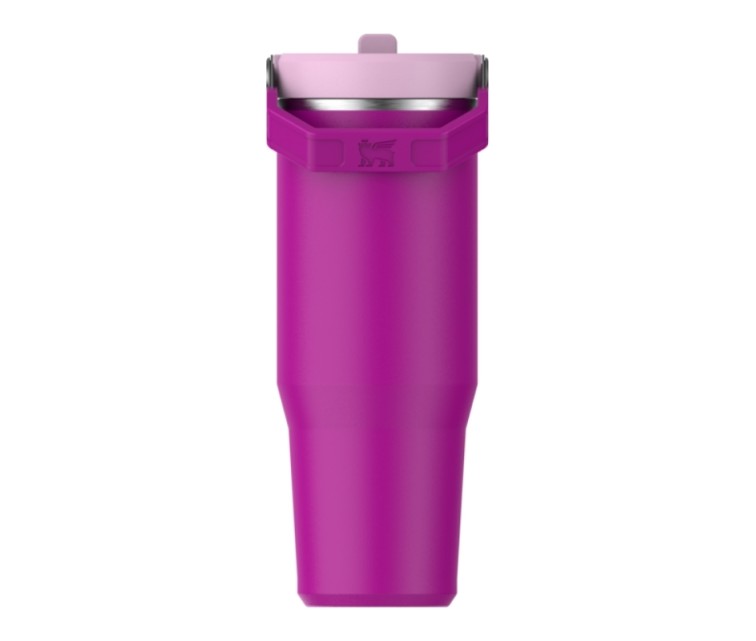 Termospuodelis su šiaudeliu „The IceFlow Flip Straw 2.0 Tumbler 0.89L“ violetinis