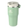Термокружка с трубочкой The IceFlow Flip Straw 2.0 Tumbler 0,6 л фисташкового цвета