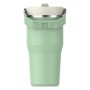 Термокружка с трубочкой The IceFlow Flip Straw 2.0 Tumbler 0,6 л фисташкового цвета