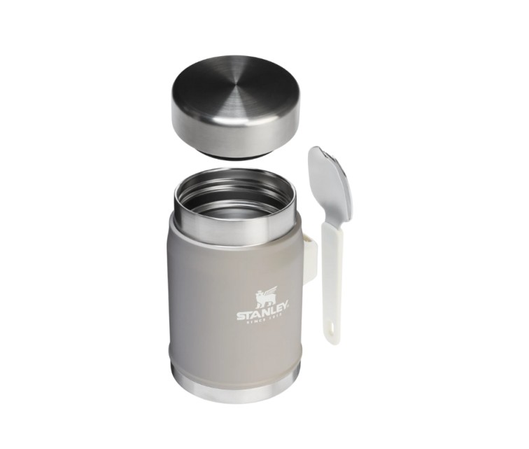 Termoss ēdienu The Legendary Food Jar + Spork 0,4L gaiši pelēks 2.0