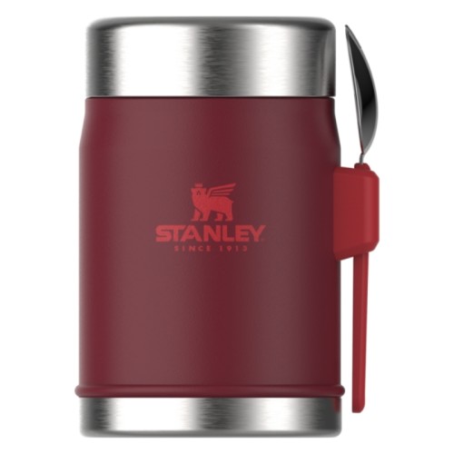 Thermos food The Legendary Food Jar + Spork 0.4L dark red