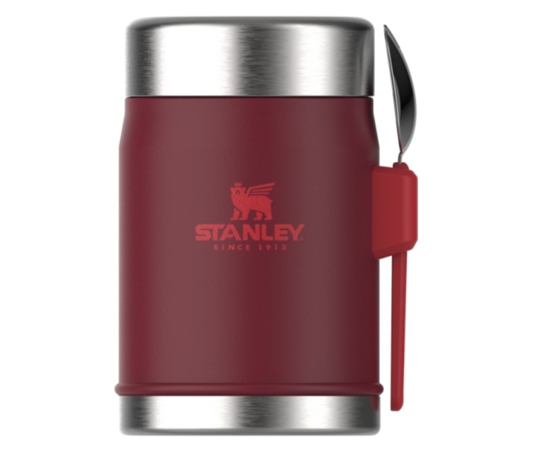 Termoss ēdienu The Legendary Food Jar + Spork 0,4L tumši sarkans