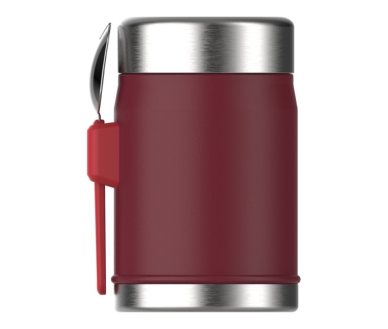 Termoss ēdienu The Legendary Food Jar + Spork 0,4L tumši sarkans