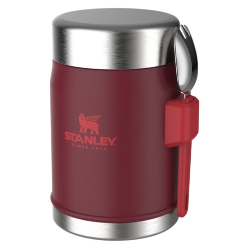 Thermos food The Legendary Food Jar + Spork 0.4L dark red