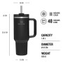 Thermo mug with straw The Quencher H2.O FlowState Tumbler 1.18L black Thermo mug with straw The Quencher H2.O FlowState Tumbler 1.18L black