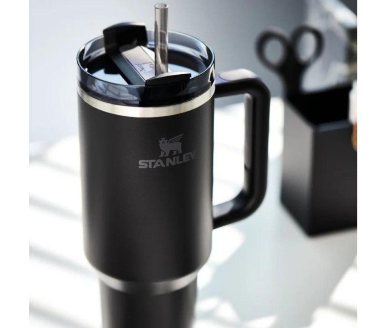 Thermo mug with straw The Quencher H2.O FlowState Tumbler 1.18L black Thermo mug with straw The Quencher H2.O FlowState Tumbler 1.18L black