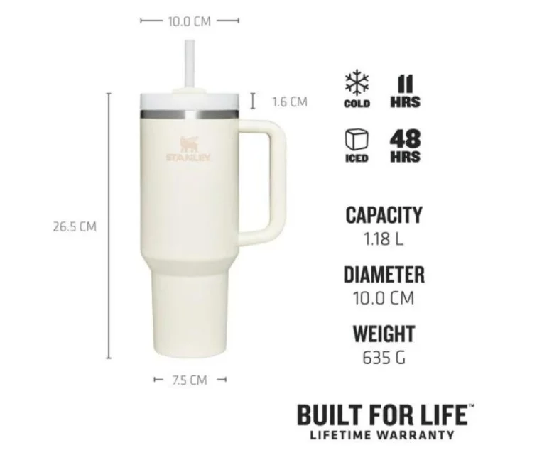 Termokruus kõrrega The Quencher H2.O FlowState Tumbler 1.18L kreemjas värvusega Termokruus kõrrega The Quencher H2.O FlowState Tumbler 1.18L kreemjas värvusega