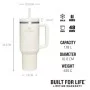 Termokruus kõrrega The Quencher H2.O FlowState Tumbler 1.18L kreemjas värvusega Termokruus kõrrega The Quencher H2.O FlowState Tumbler 1.18L kreemjas värvusega