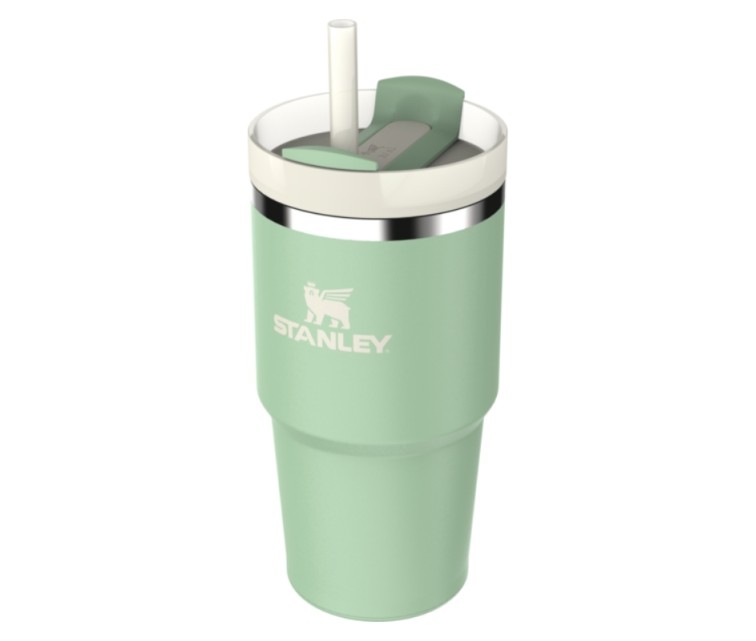 Termokrūze ar salmiņu The Quencher H2.O FlowState Tumbler 0.6L pistāciju krāsā