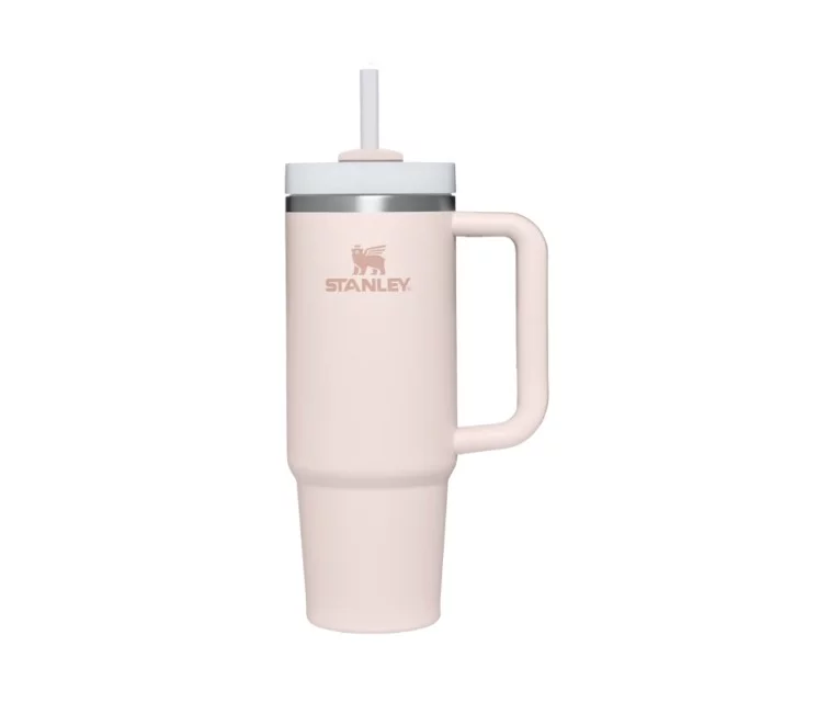 Termosinis puodelis su šiaudeliu The Quencher H2.O FlowState Tumbler 0.89L šviesiai rožinis 2.0